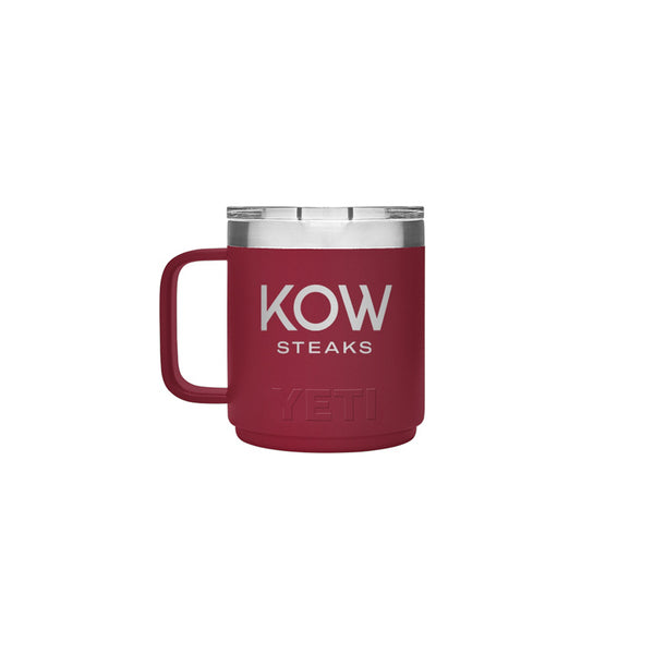 KOW Steaks Official YETI 10 Oz. Red Rambler