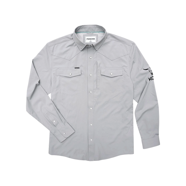 KOW Poncho Gray Long Sleeve Shirt