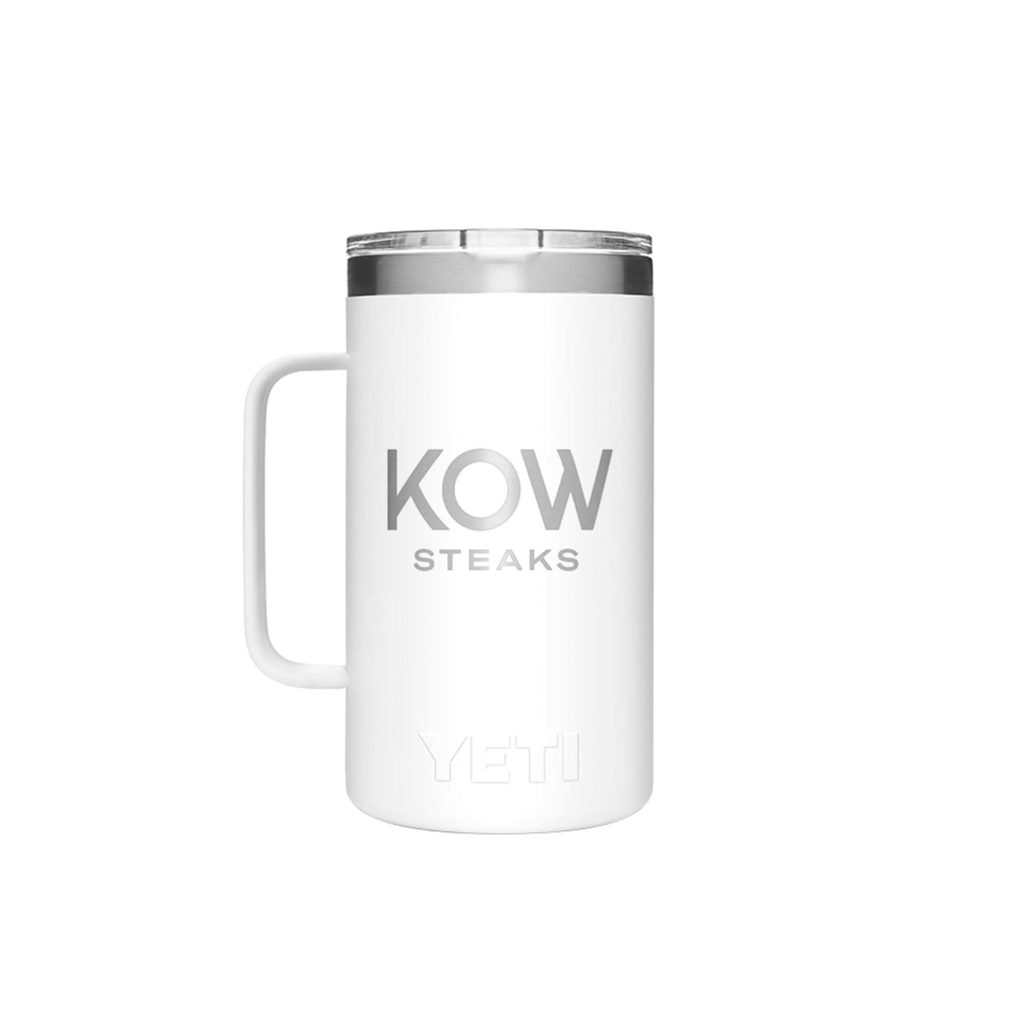 バーベキュー・調理用品 KITH & YETI FOR COCOA PUFFS MUG - WHITE Kow Steaks Official YETI 20 Oz. White Rambler – KOW Steaks