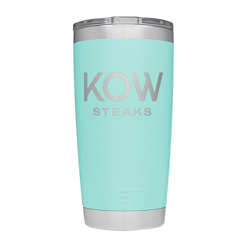KOW Steaks Official YETI 20 Oz. Green Tumbler